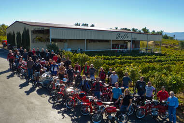 Doffo Winery with motorcycles