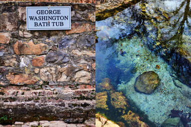 george washington bathtub at berkeley springs state park