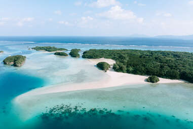 aerial view of kabira bay