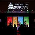 people performing on stage at the Armadillo Christmas Bazaar