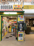 Bodega shoe store display in the arts district in downtown la