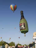 hot air balloons including a wine bottle in temecula