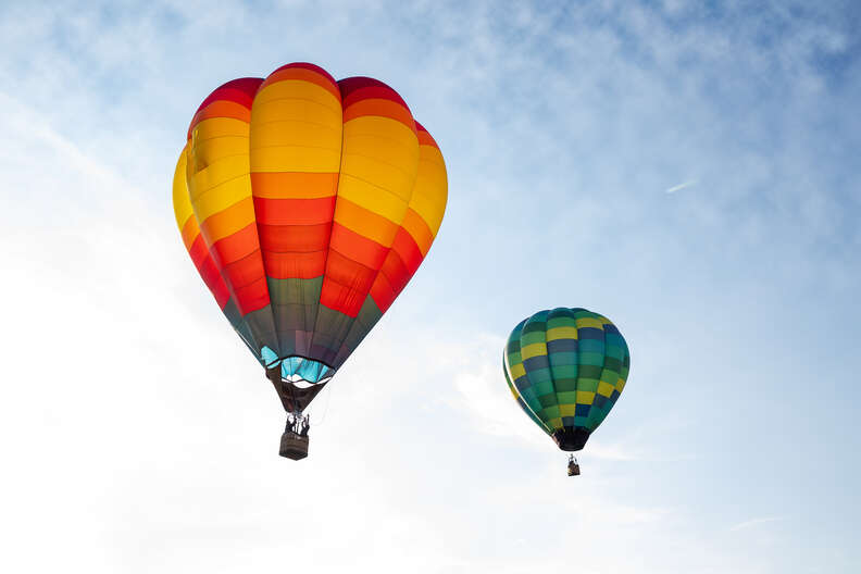 hot air balloon solar eclipse festival