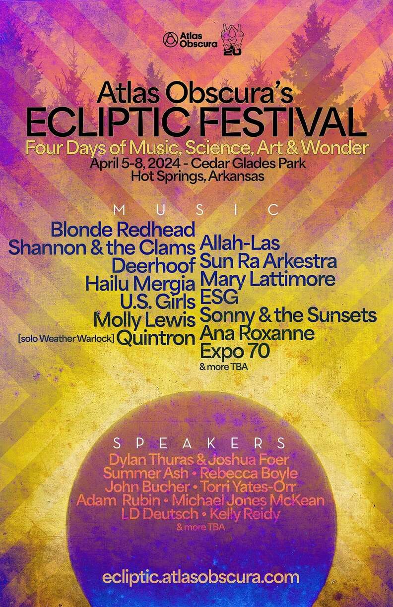 atlas obscura ecliptic festival hot springs 2024 lineup