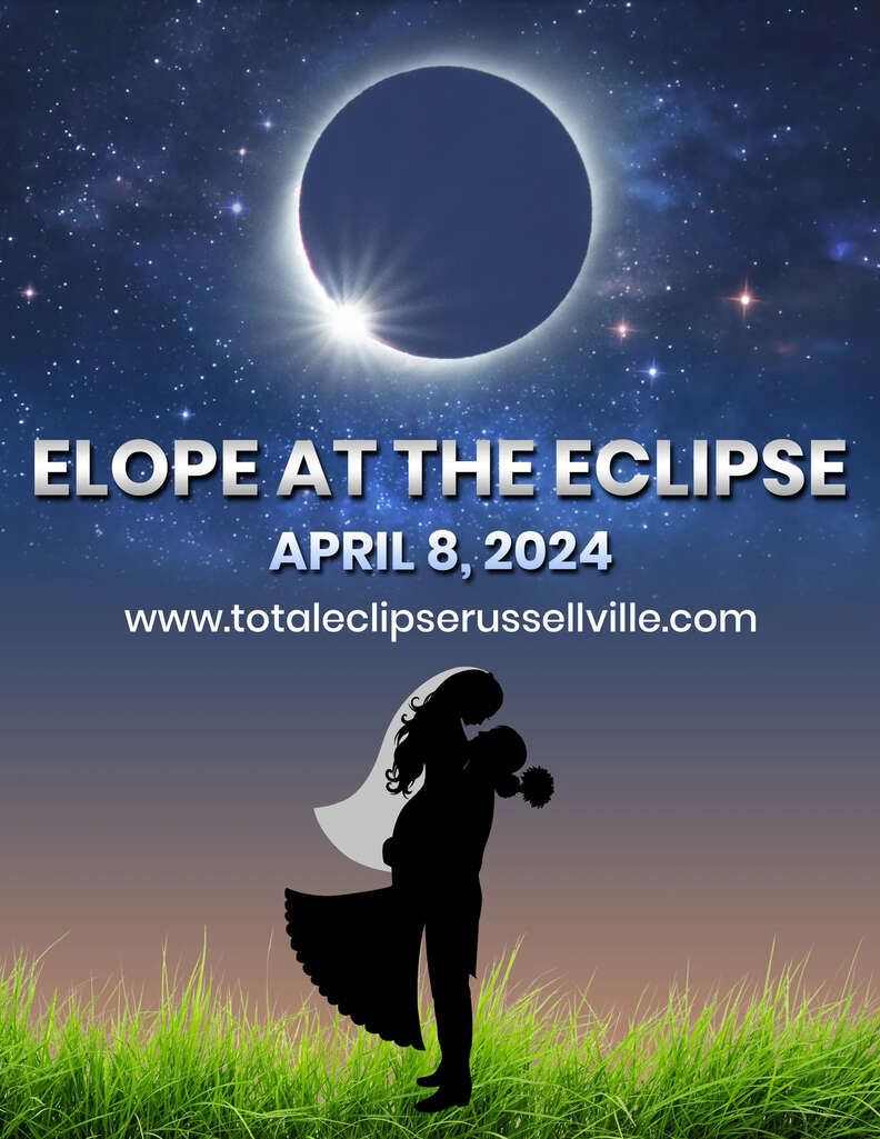 elope at the eclipse 2024 russellville arkansas