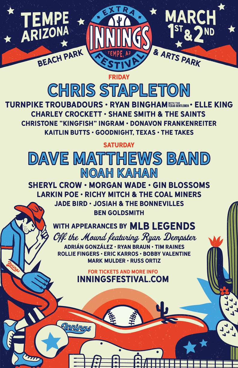 extra innings music festival 2024 lineup tempe arizona