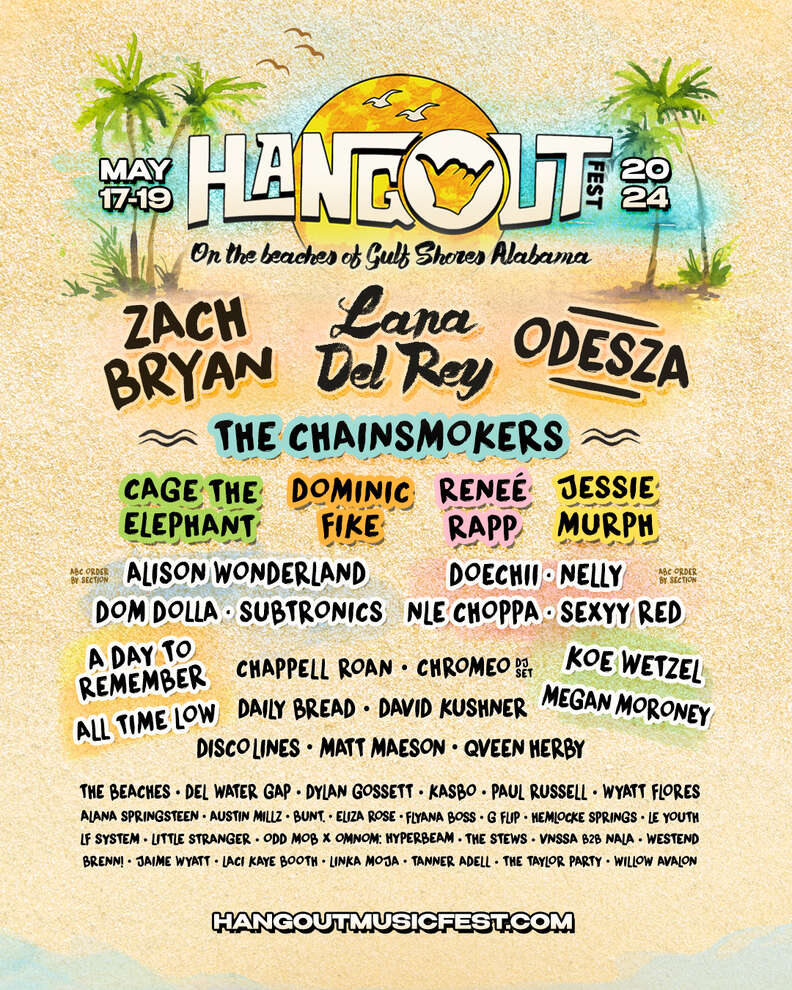 hangout music festival gulf shores alabama 2024 lineup