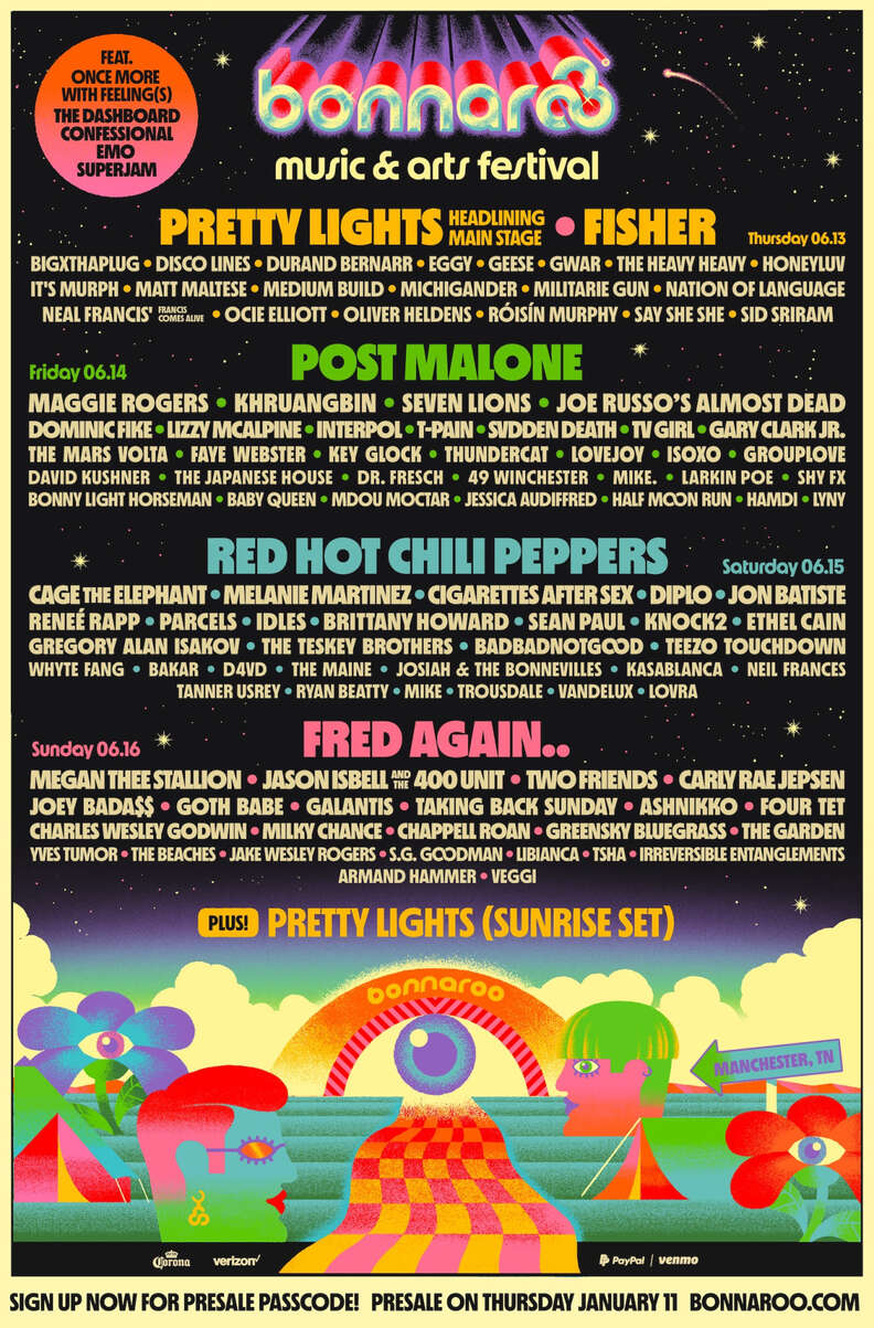 bonnaroo music festival lineup 2024